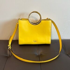 Kate Spade White Rock Road Sam Hand Bag Cross Body Bag Golden Yellow